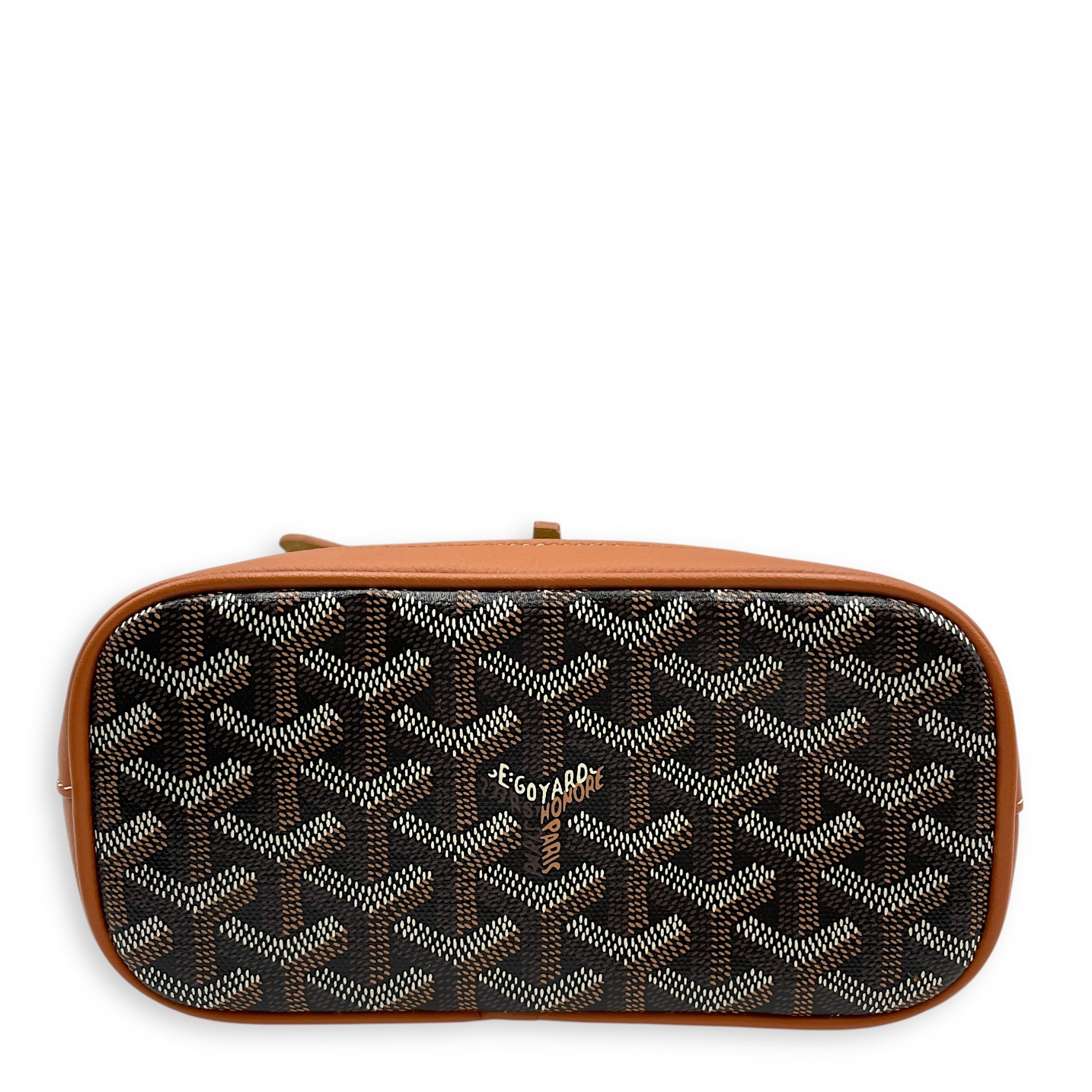 Le Sac Alpin Mini Brown BackPack in Canvas, Silver hardware