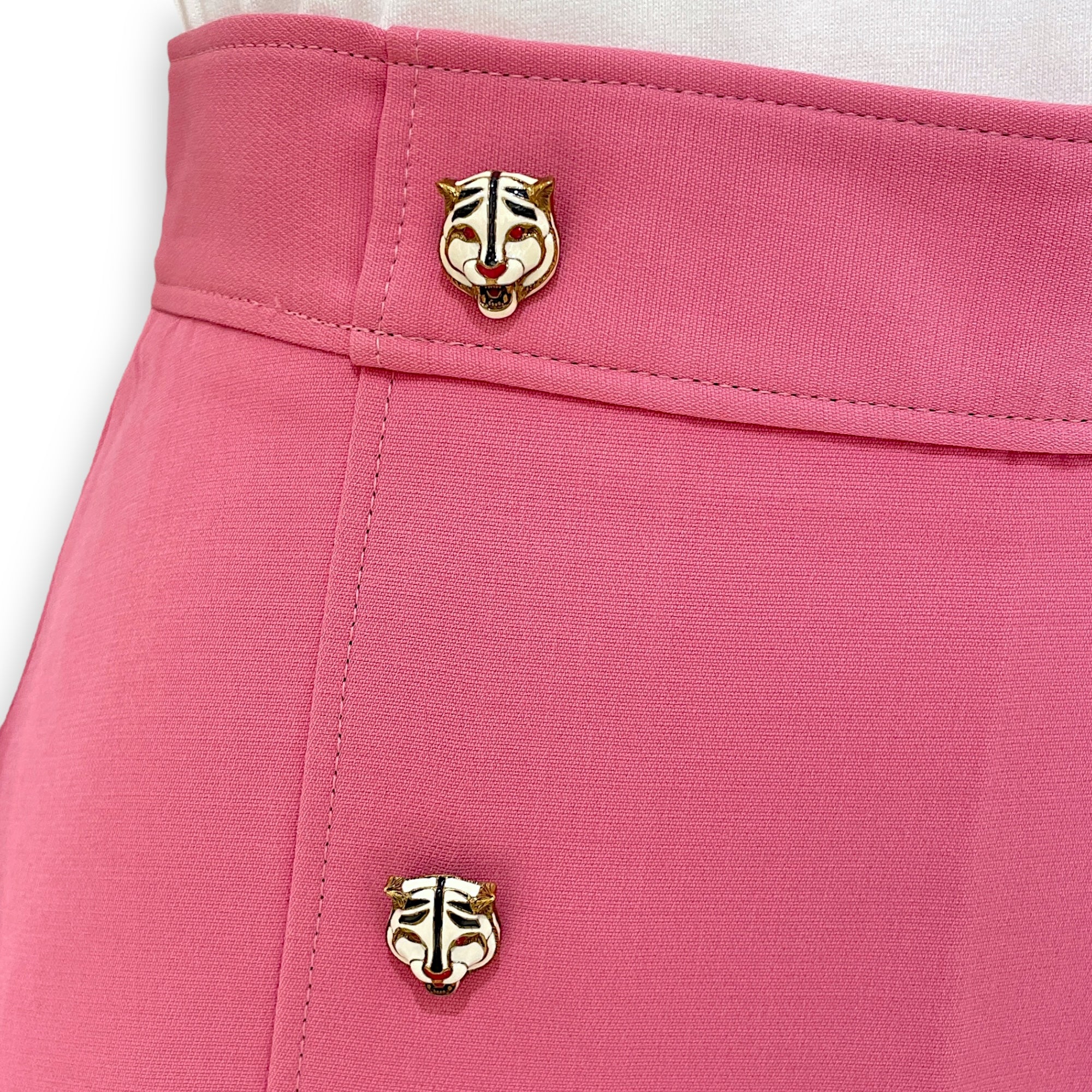 Wool-A-Line Skirt 38 Pink Ready-To-Wear