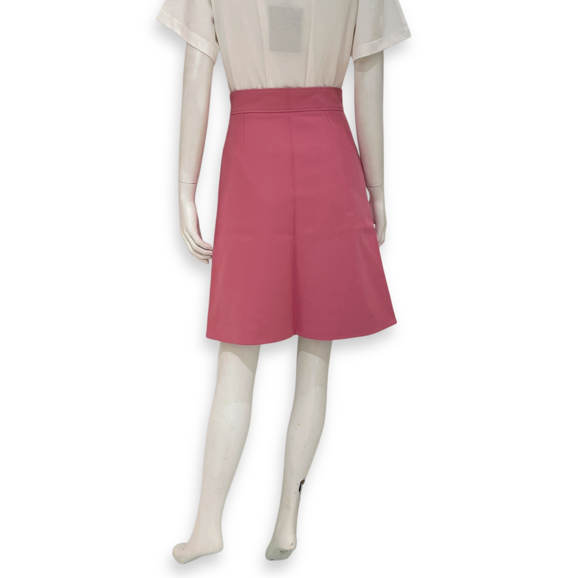 Wool-A-Line Skirt 38 Pink Ready-To-Wear