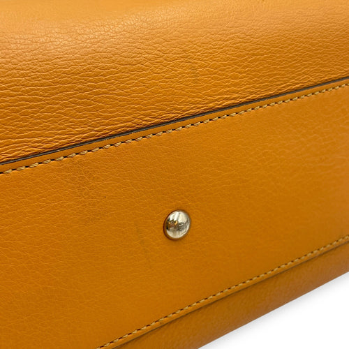 Peekaboo Medium Yellow Shoulder Bag in Calfskin Silver hardware CL2509-15415 11