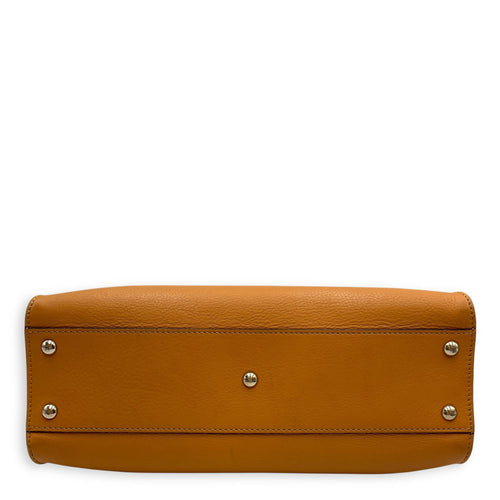 Peekaboo Medium Yellow Shoulder Bag in Calfskin Silver hardware CL2509-15415 5