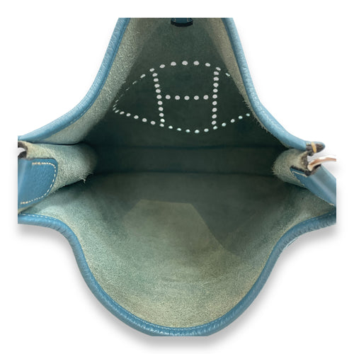 Evelyne III PM Blue Jean in Clemence, Palladium hardware