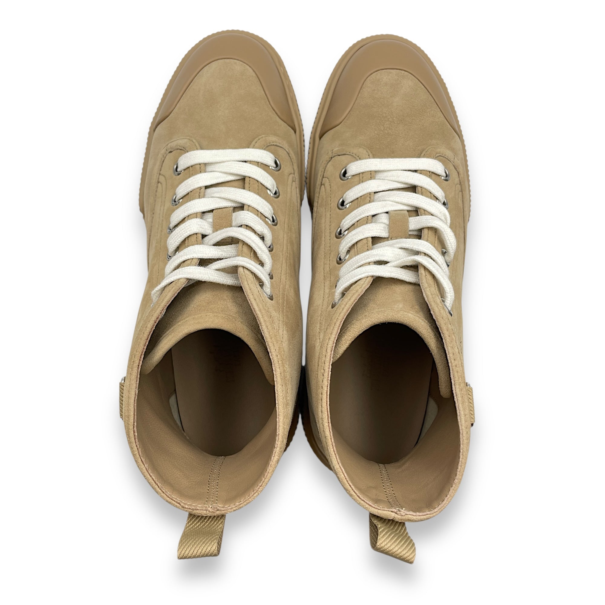 Itineraire 38.5 Beige Ankle Boot in Suede Leather