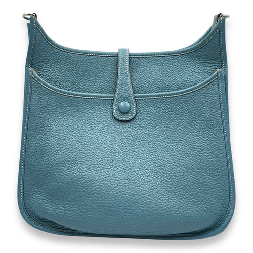 Evelyne III PM Blue Jean in Clemence, Palladium hardware
