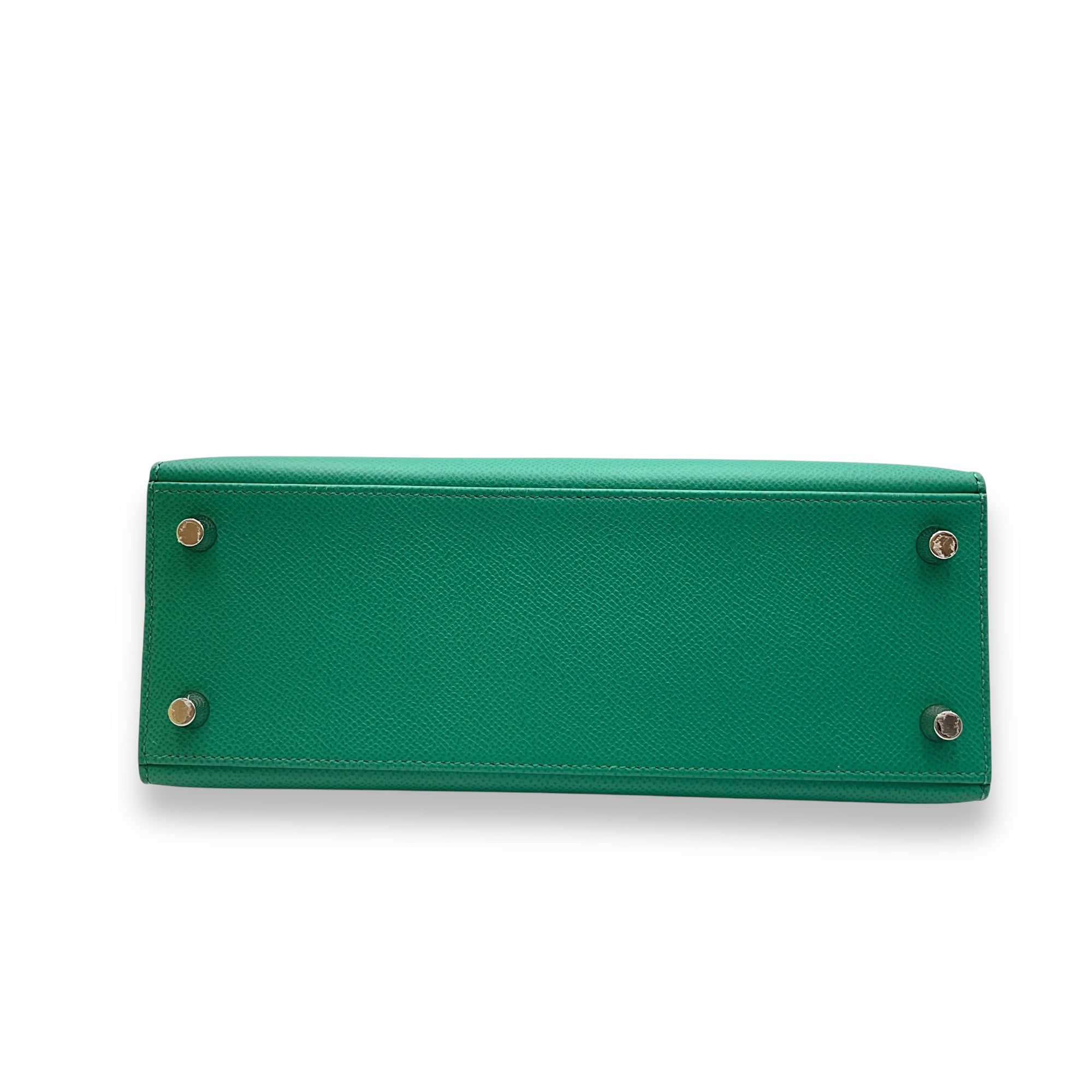 Sellier Kelly 25 Vert Jade in Epsom, Palladium hardware
