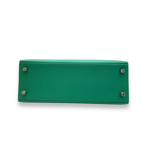 Sellier Kelly 25 Vert Jade in Epsom, Palladium hardware