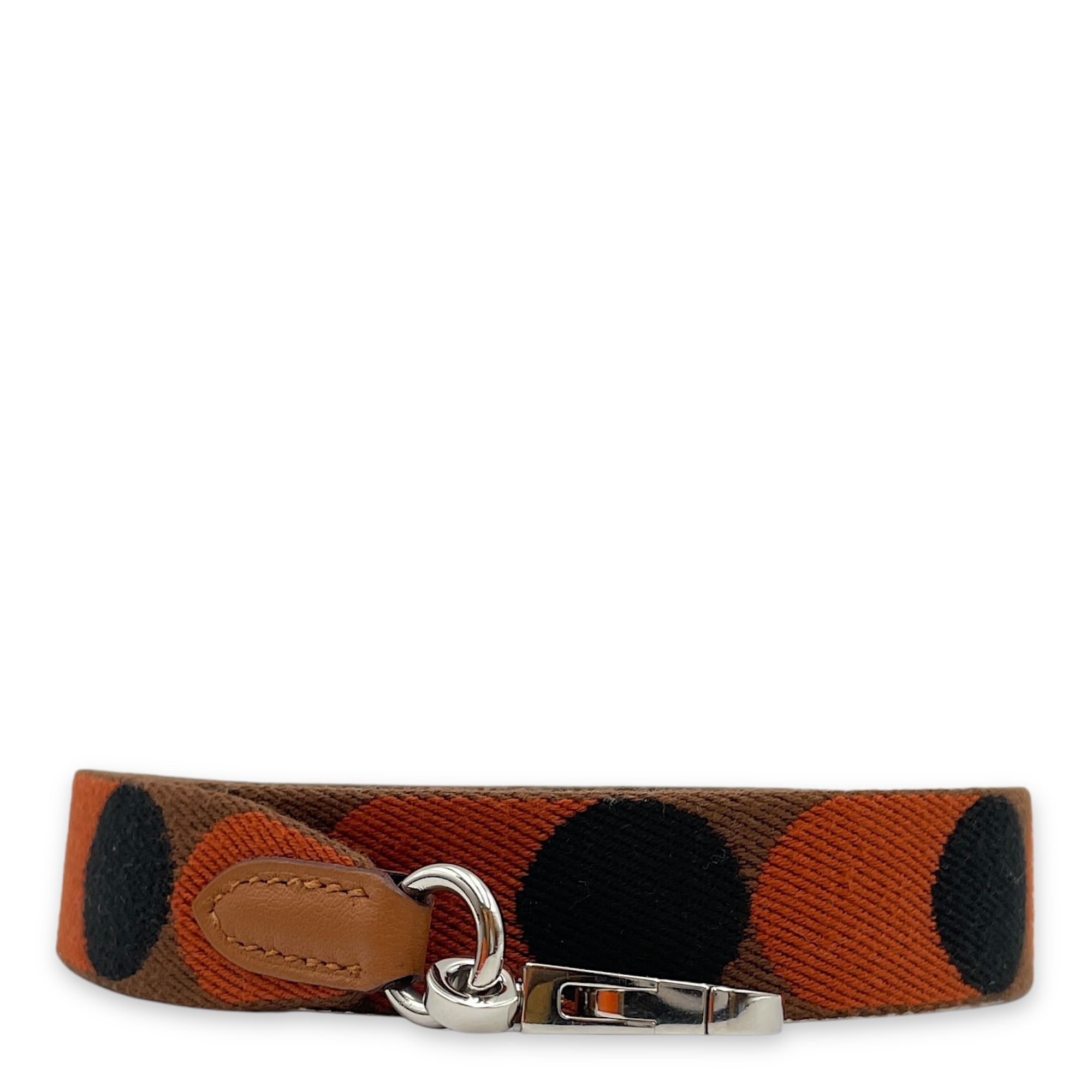 Flipper Ball Sangle 25mm x 70cm Gold Strap in Swift, Palladium hardware