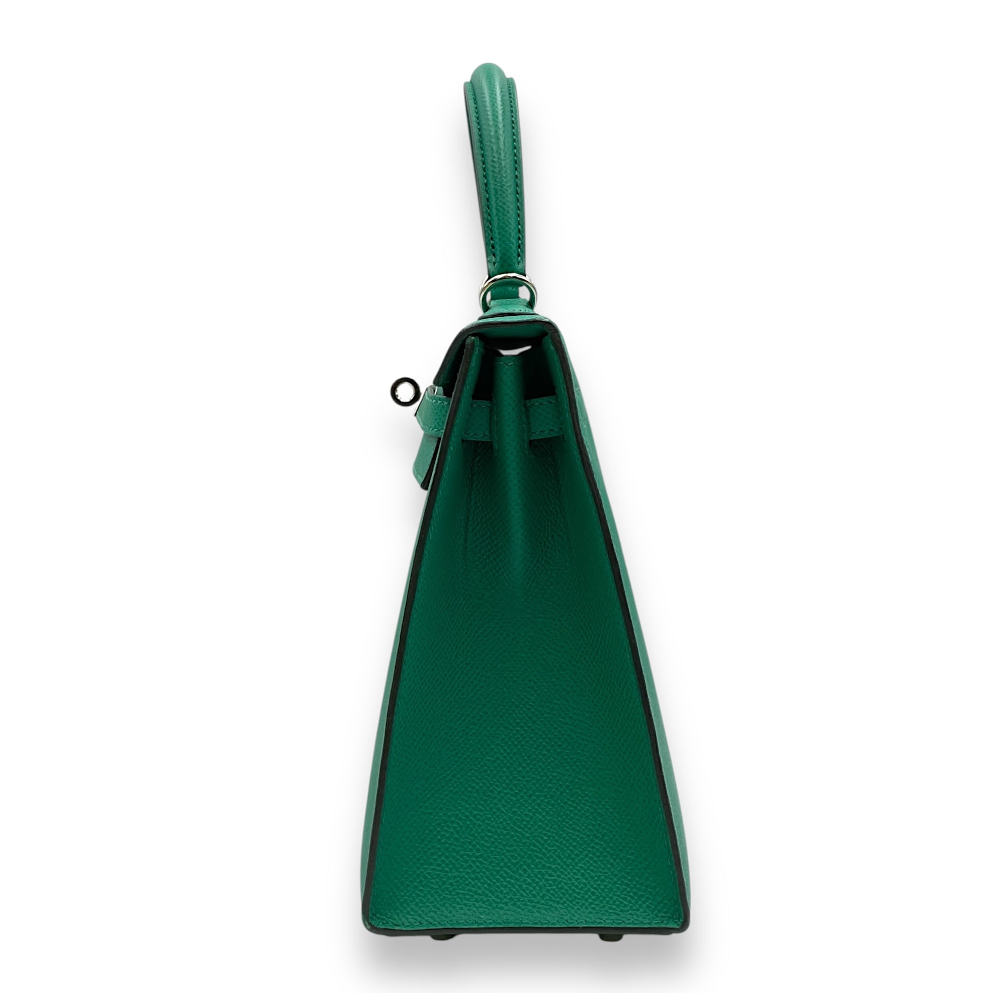 Sellier Kelly 25 Vert Jade in Epsom, Palladium hardware