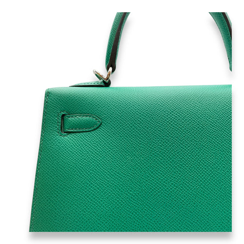 Sellier Kelly 25 Vert Jade in Epsom, Palladium hardware