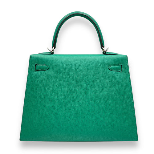 Sellier Kelly 25 Vert Jade in Epsom, Palladium hardware