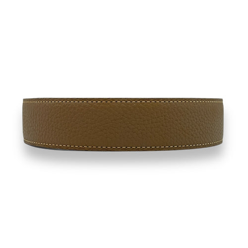 H 32mm x 80cmm Etoupe/Black Belt Kit in Togo/Box