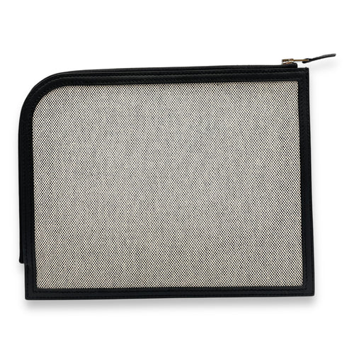 Cargo Voyage Black Pochette in Swift, Palladium hardware