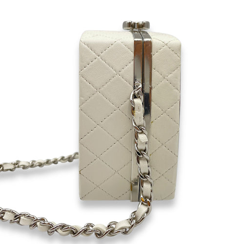 Plexiglass Beauty Box  Silver Hardware  Vanity Bag in Goat Leather CL2509-15462 3