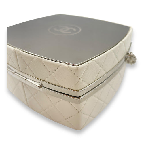 Plexiglass Beauty Box  Silver Hardware  Vanity Bag in Goat Leather CL2509-15462 8