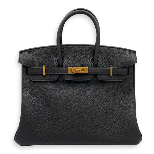 Birkin 25 Black in Togo, Rose Gold hardware