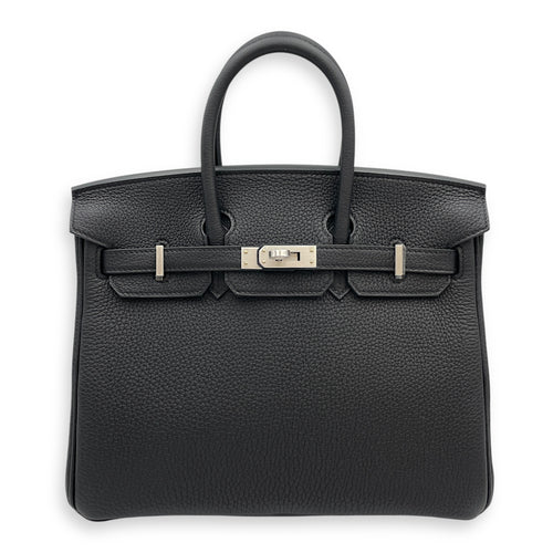Birkin 25 Black in Togo, Brushed Palladium hardware