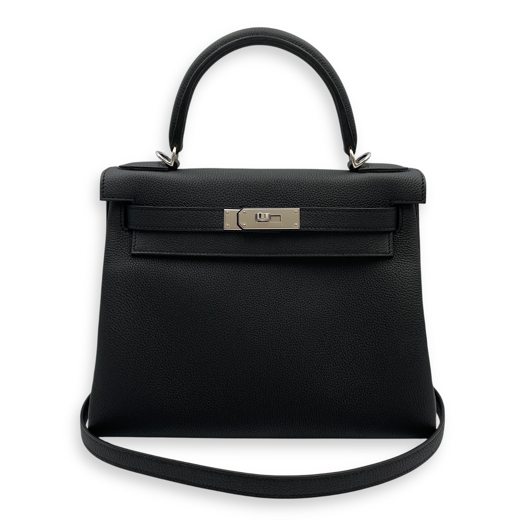 Kelly 28 Black in Togo, Palladium hardware