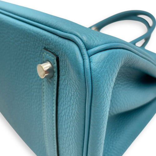 Birkin 30 Turquoise in Togo, Palladium hardware