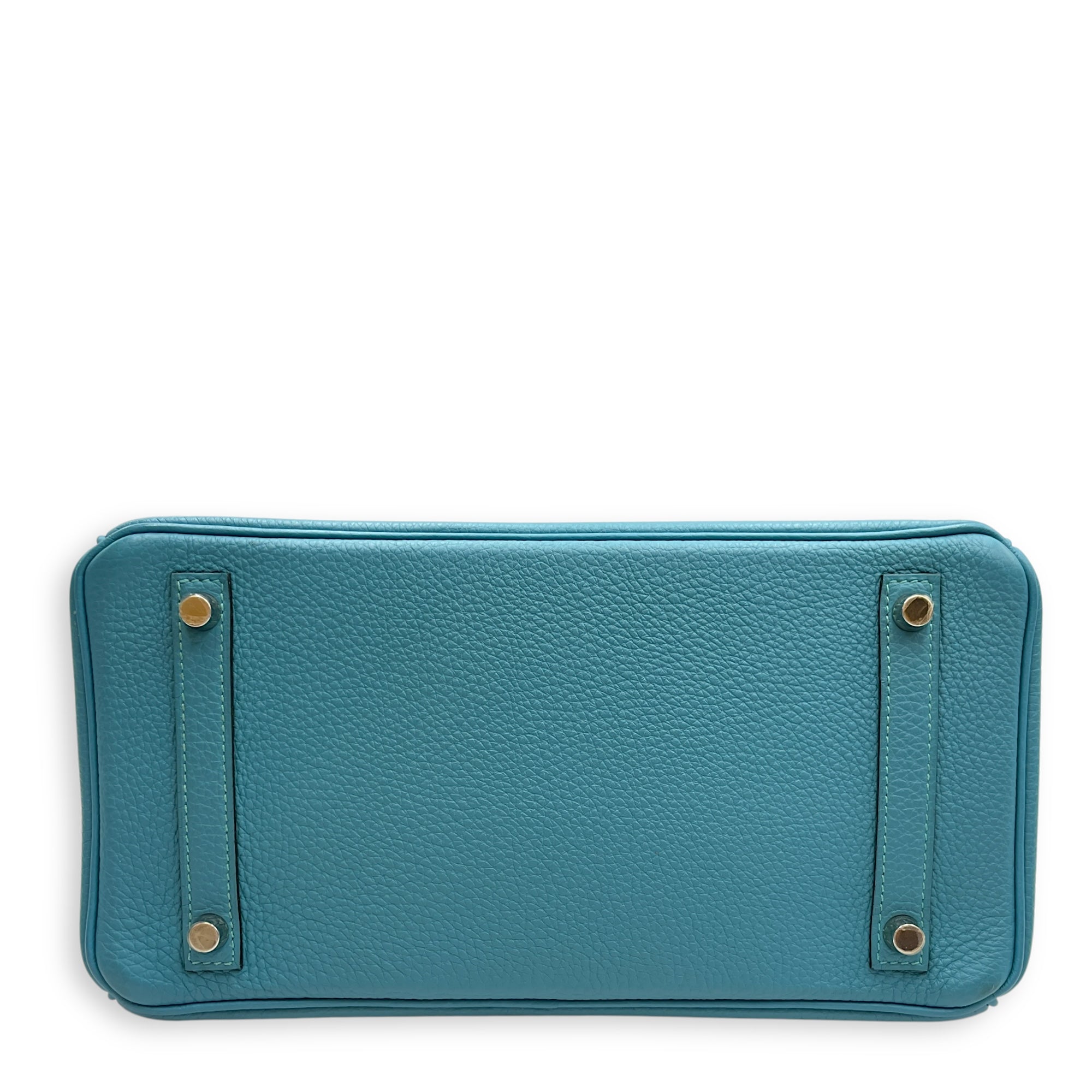 Birkin 30 Turquoise in Togo, Palladium hardware