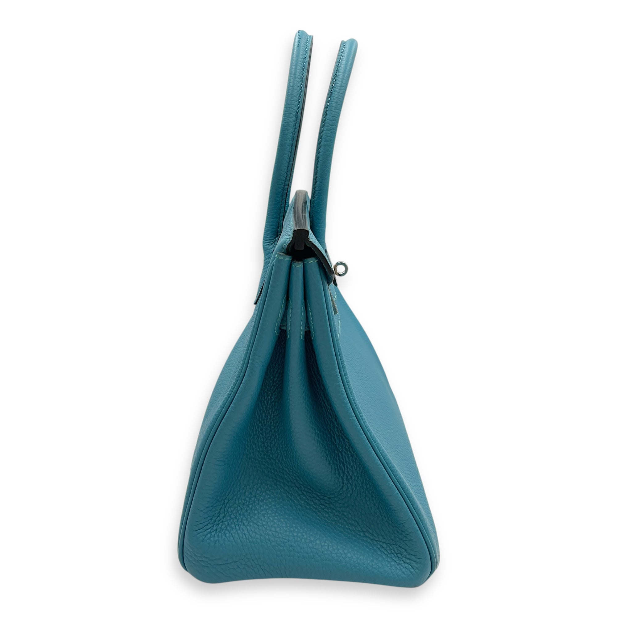 Birkin 30 Turquoise in Togo, Palladium hardware