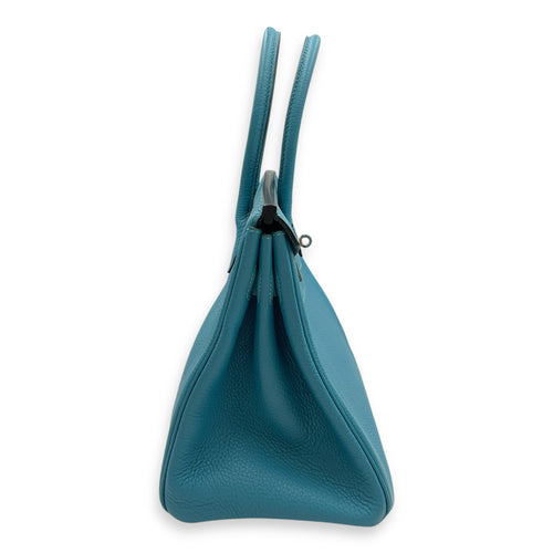 Birkin 30 Turquoise in Togo, Palladium hardware