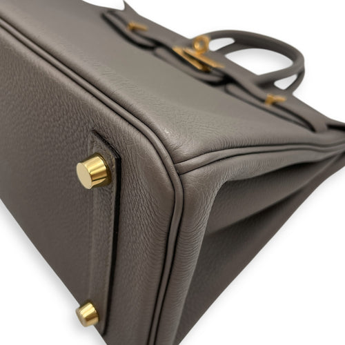Birkin 25 Etain in Togo, Gold hardware