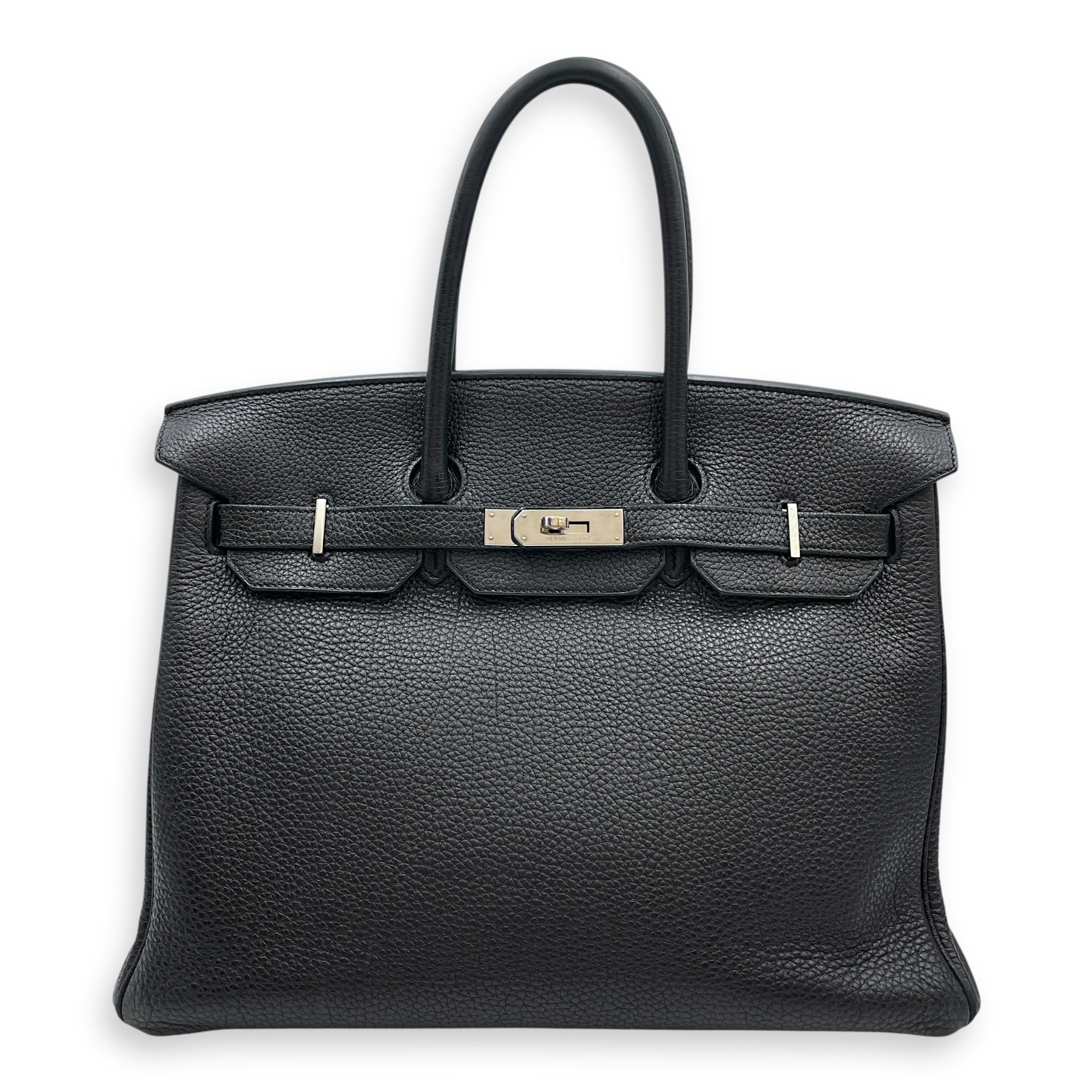 Birkin 35 Black in Togo, Palladium hardware