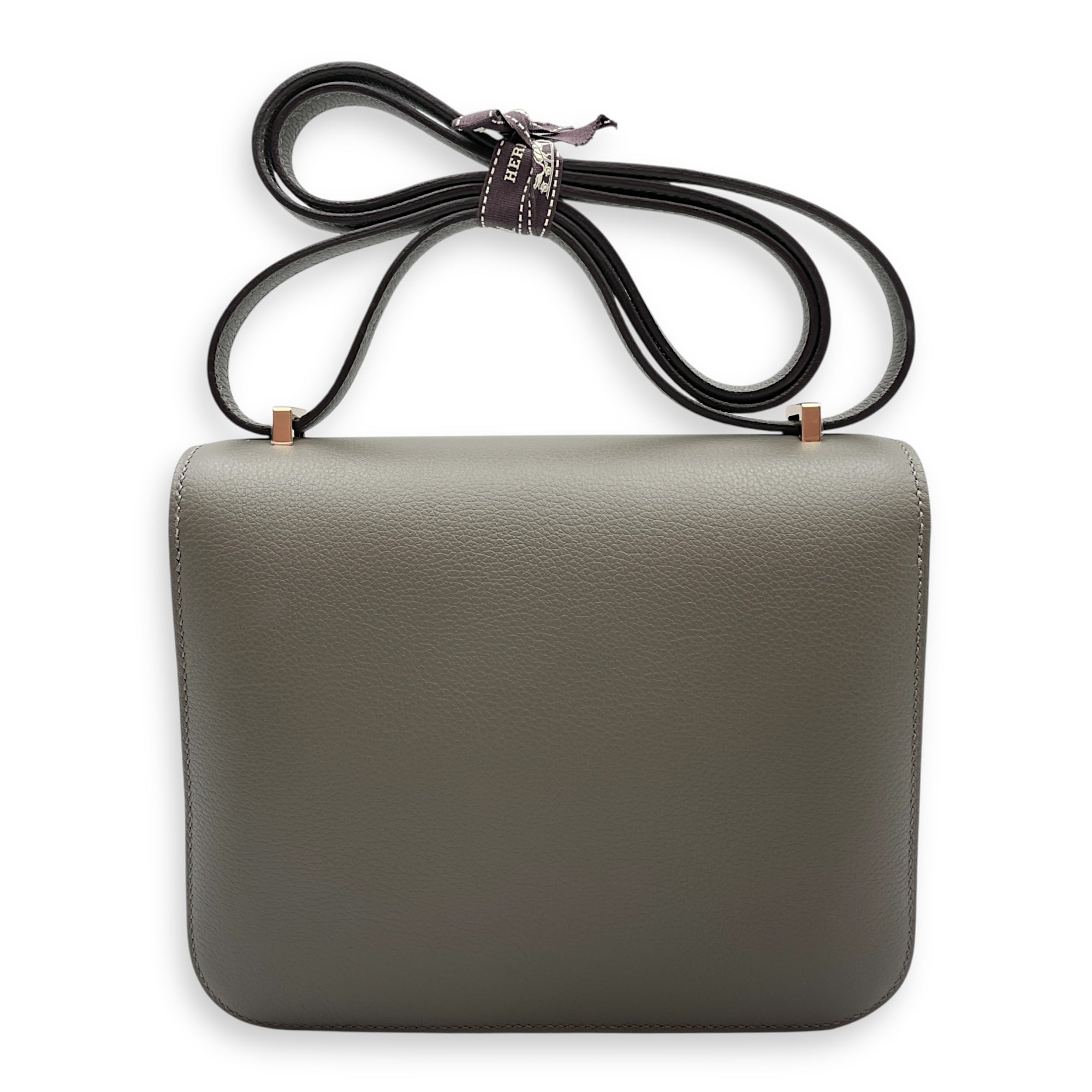 Constance Mirror 18 Gris Meyer/Gris Pale in Swift, Permabrass hardware