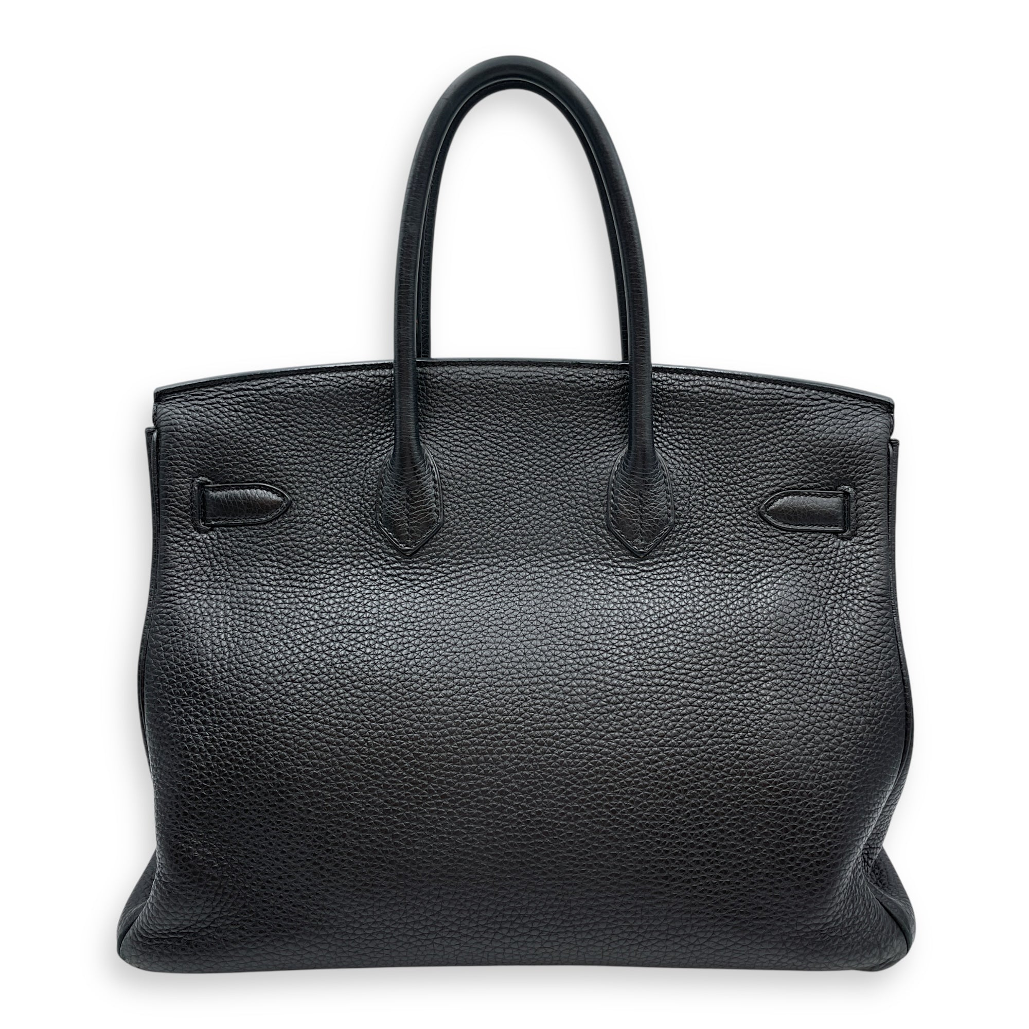Birkin 35 Black in Togo, Palladium hardware