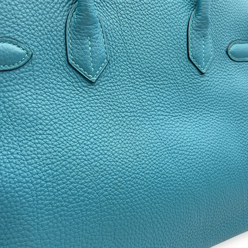 Birkin 30 Turquoise in Togo, Palladium hardware