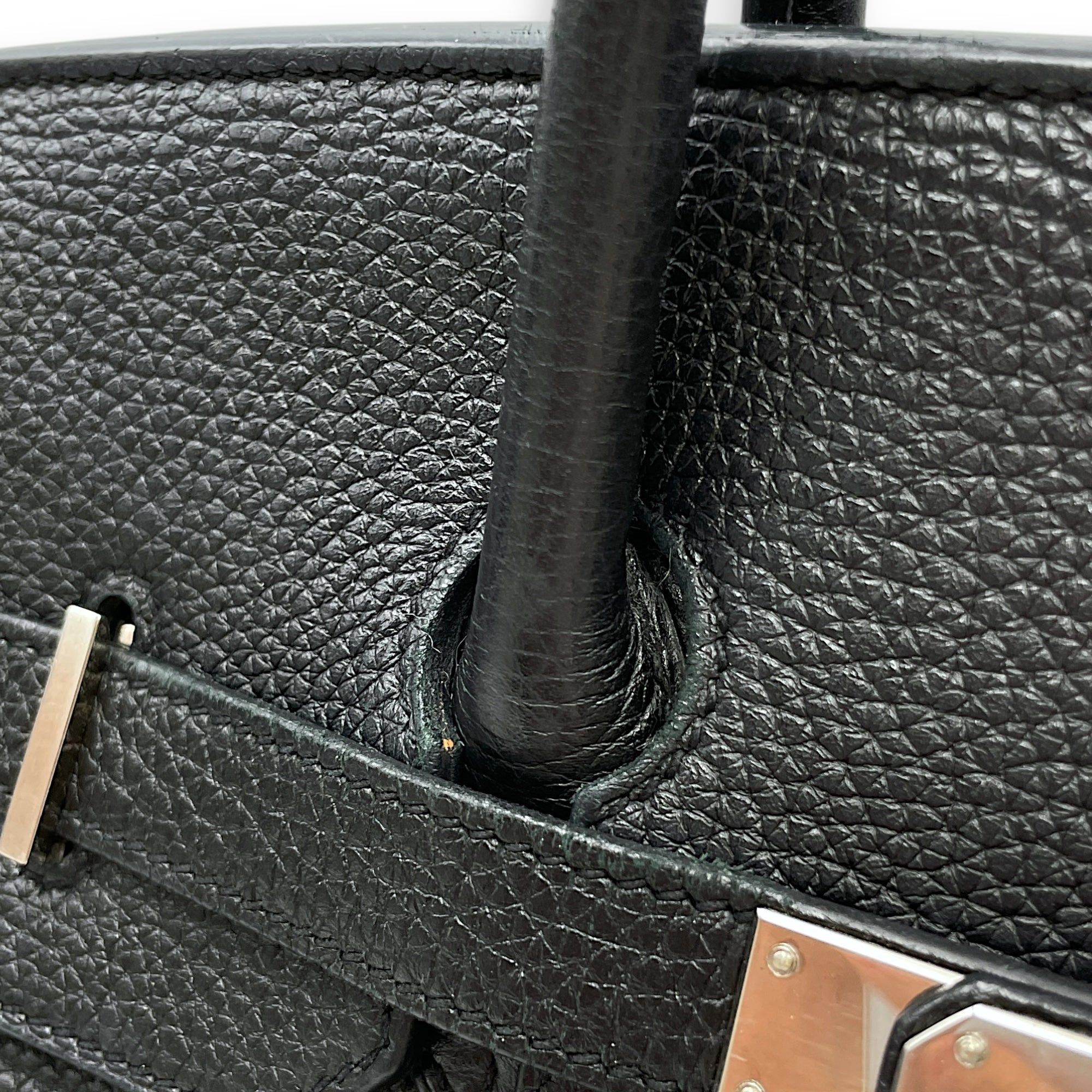 Birkin 35 Black in Togo, Palladium hardware