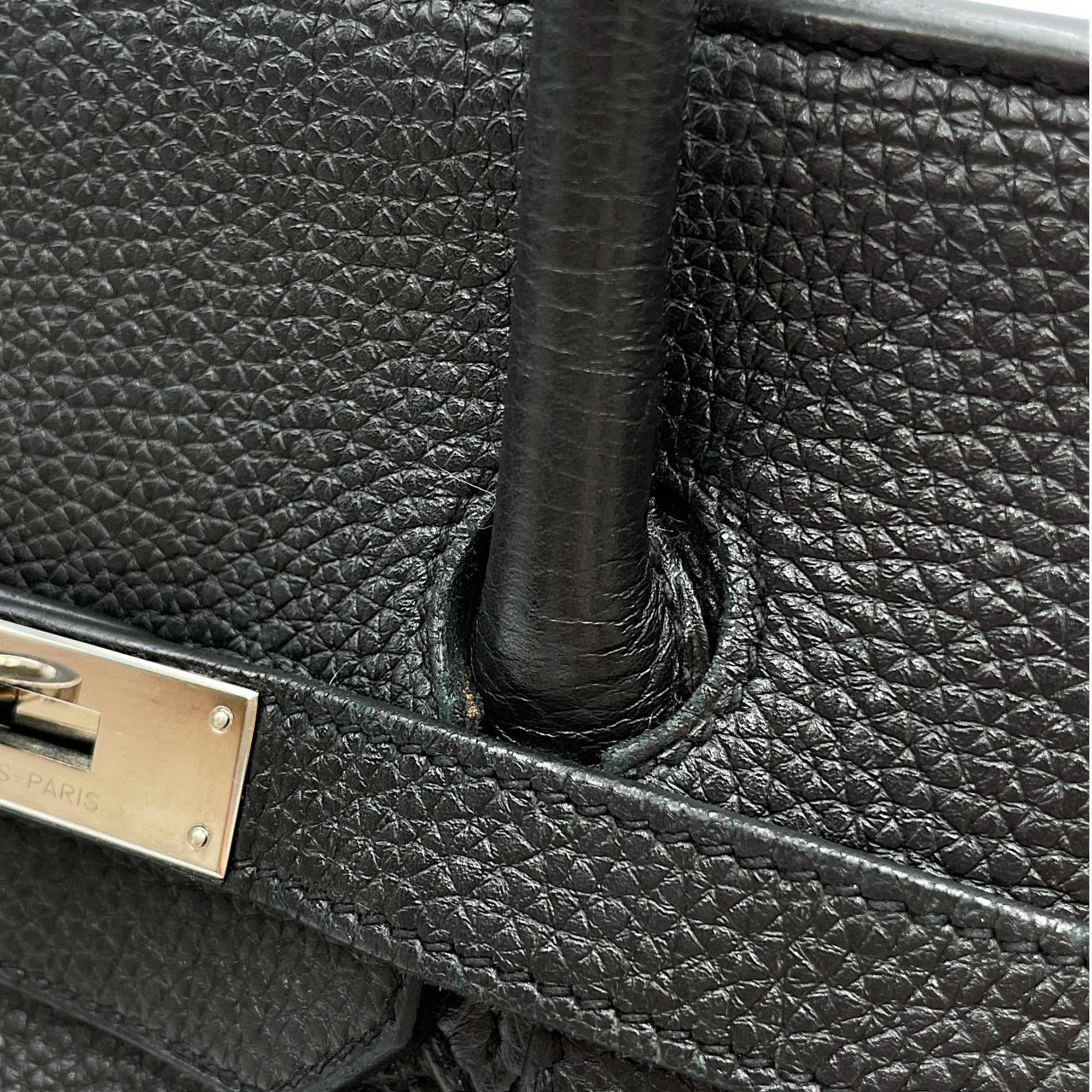 Birkin 35 Black in Togo, Palladium hardware