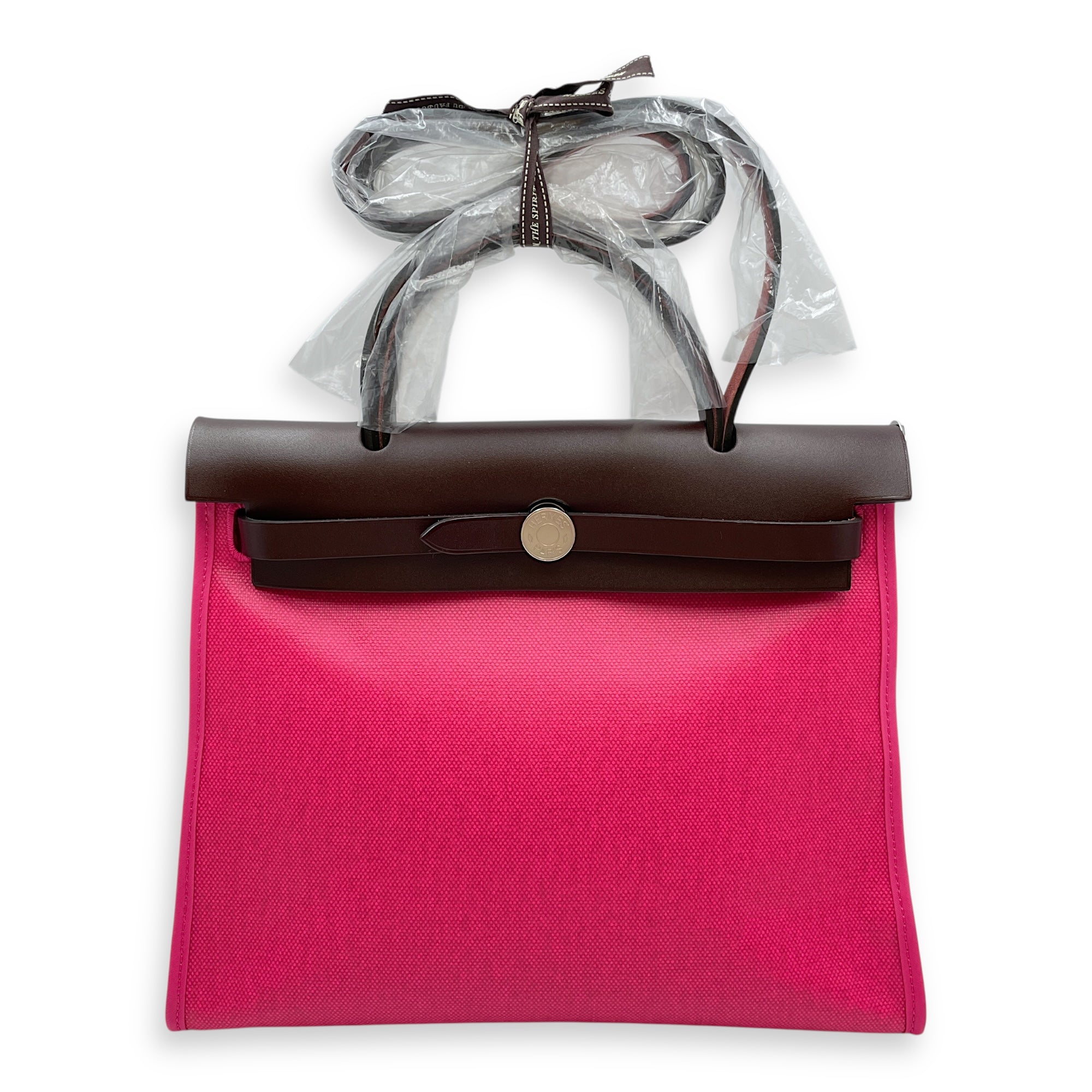 Herbag 31 Rose Shocking in Toile H Berline, Palladium hardware