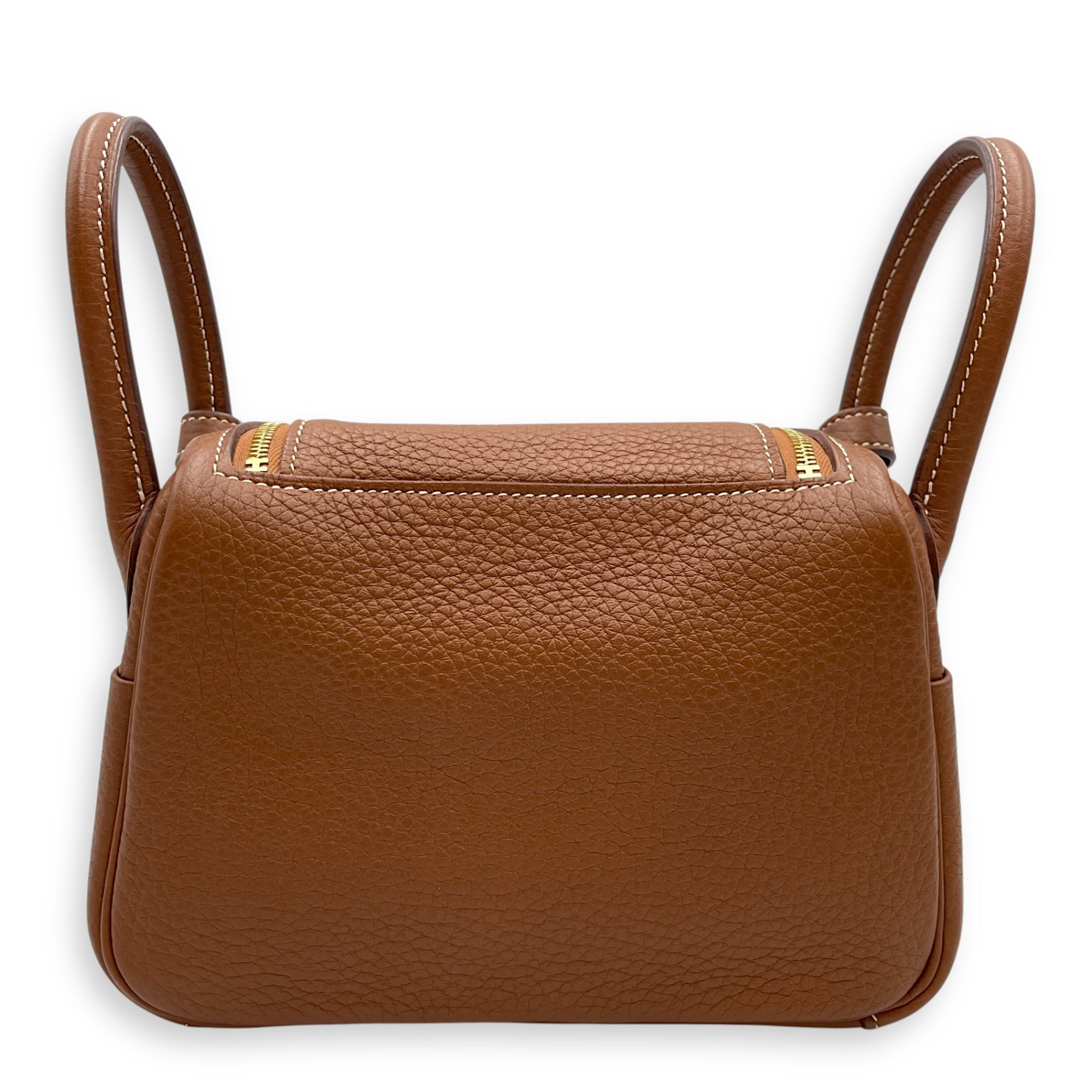 Lindy Mini Gold in Clemence, Gold hardware