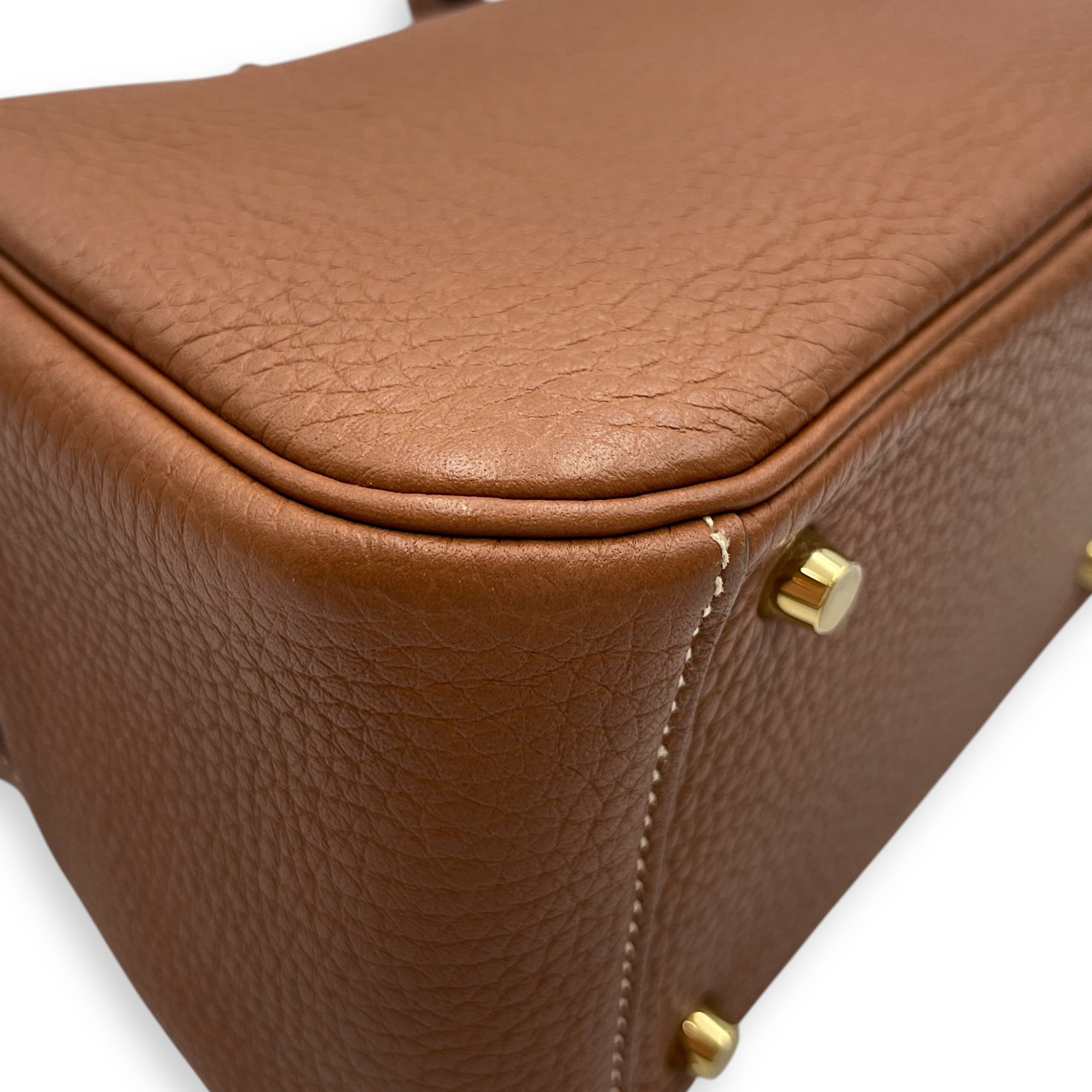 Lindy Mini Gold in Clemence, Gold hardware