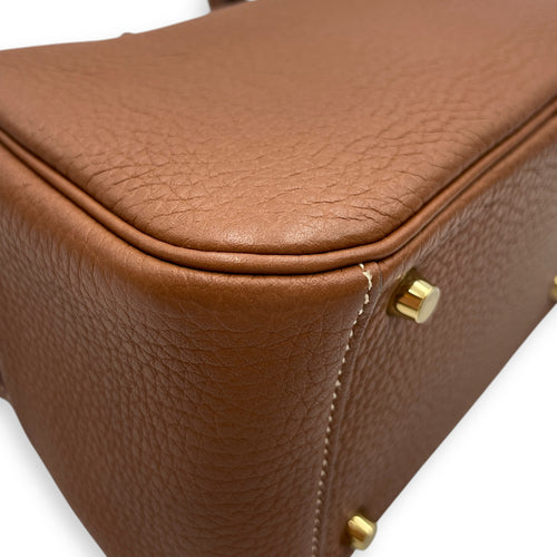 Lindy Mini Gold in Clemence, Gold hardware