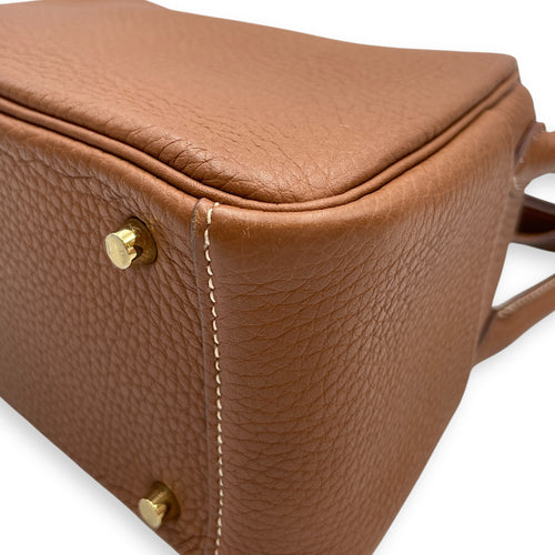 Lindy Mini Gold in Clemence, Gold hardware