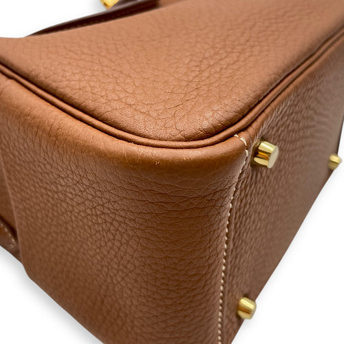 Lindy Mini Gold in Clemence, Gold hardware