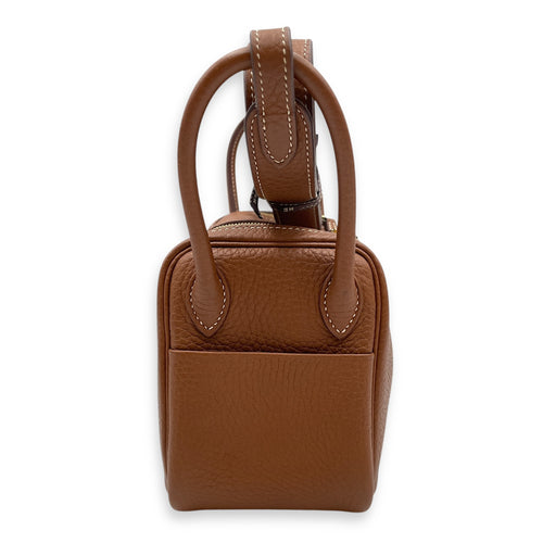 Lindy Mini Gold in Clemence, Gold hardware