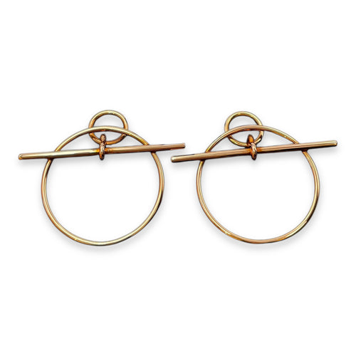 Loop Small Model Earrings in Rose Gold Hardware