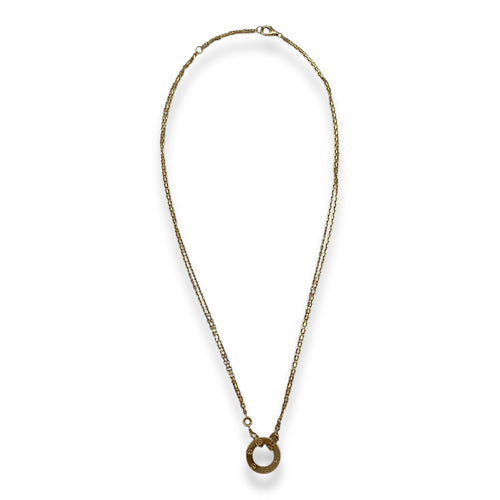 Love Necklace in 2 Diamonds, Gold Hardware