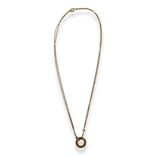 Love Necklace in 2 Diamonds, Gold Hardware
