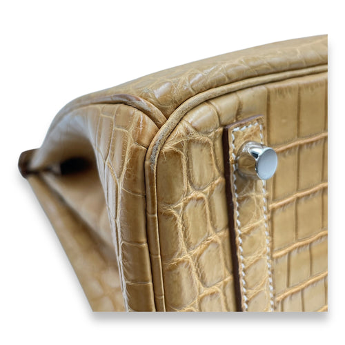 Birkin 30 Paille in Matte Niloticus, Palladium hardware