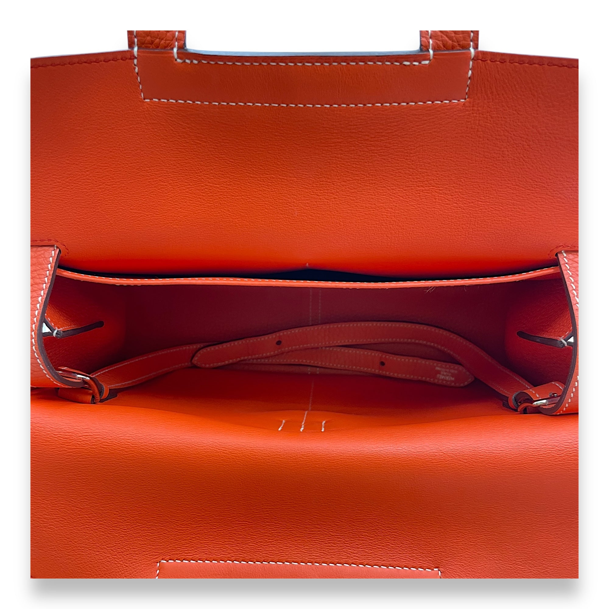 Halzan 31 Orange Poppy in Clemence, Palladium hardware