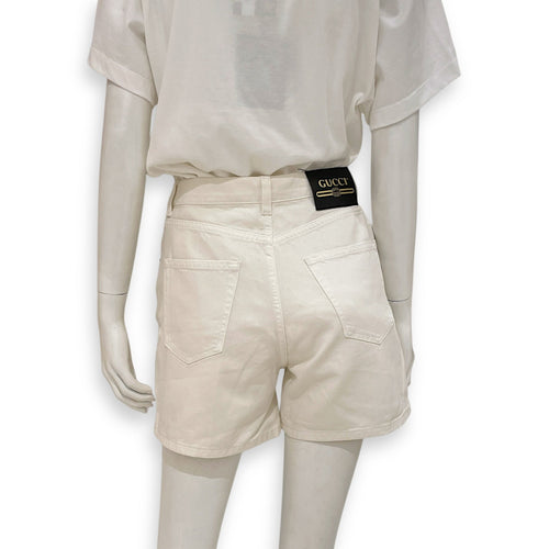 White Cotton Shorts  25 White Ready-To-Wear CL2509-15434 2