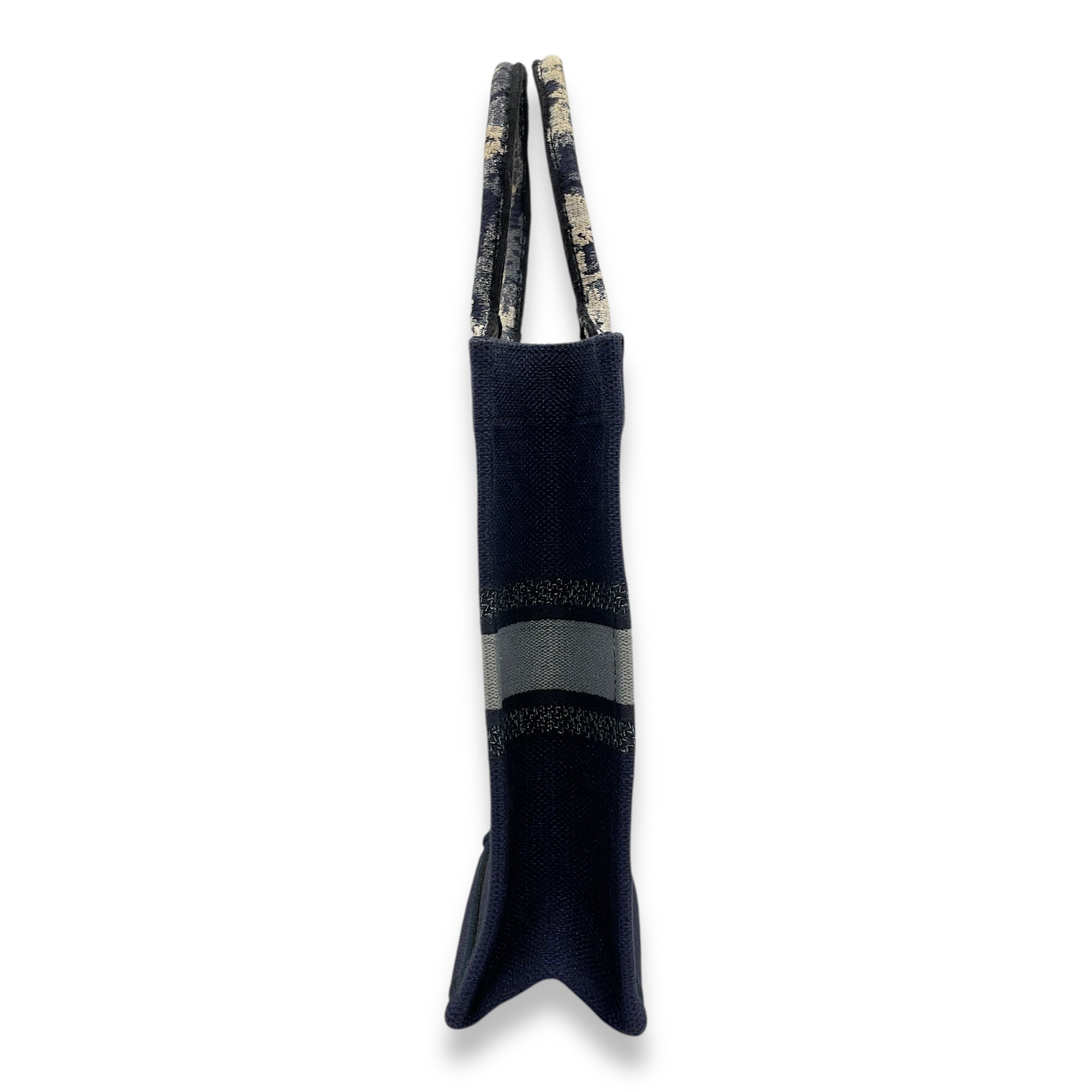 Vertical Blue Book Tote in Canvas