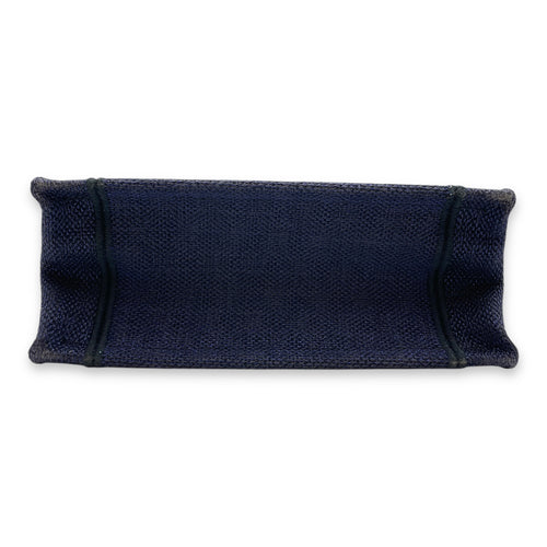 Vertical Blue Book Tote in Canvas