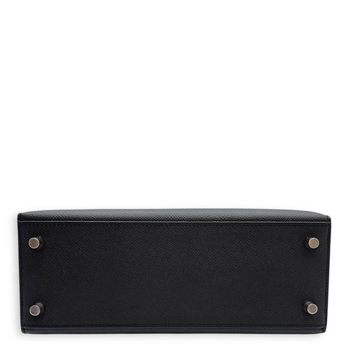 Sellier Kelly 25 Black in Epsom, Palladium hardware