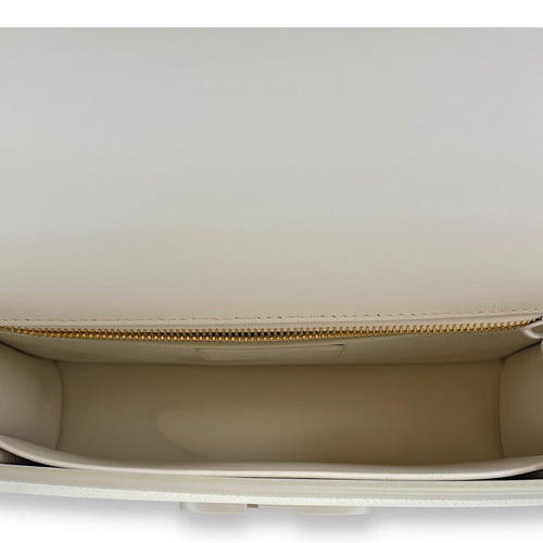 Montaigne 30 White Shoulder Bag , Ultra Matte hardware