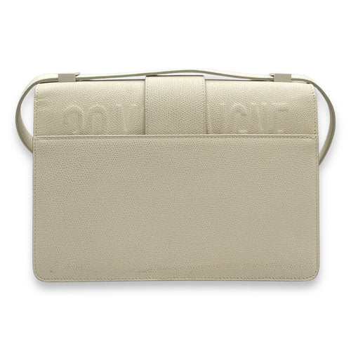 Montaigne 30 White Shoulder Bag , Ultra Matte hardware